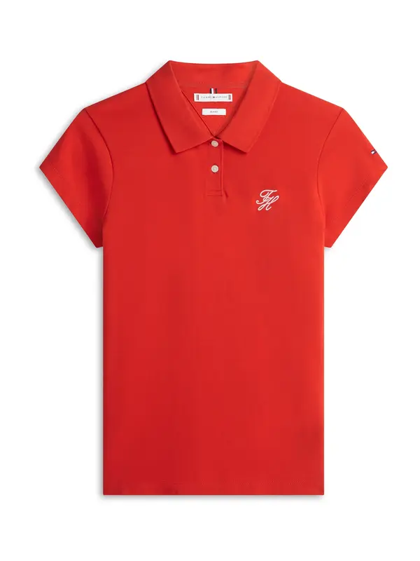 TOMMY HILFIGER TOMMY HILFIGER Majica '1985'  krvavo crvena / bijela