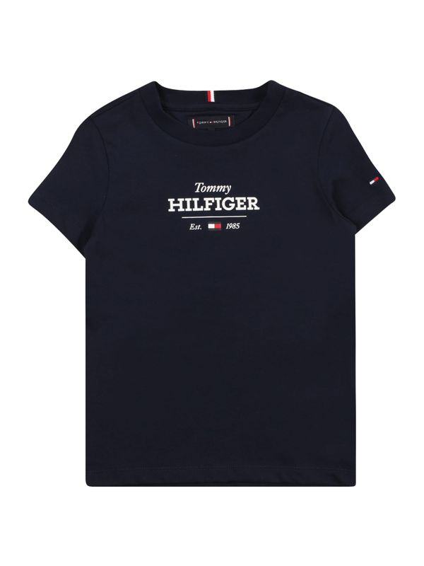 TOMMY HILFIGER TOMMY HILFIGER Majica '1985'  morsko plava / crvena / bijela