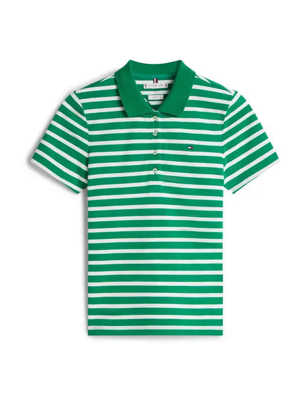 TOMMY HILFIGER TOMMY HILFIGER Majica '1985'  sivkasto zelena / bijela