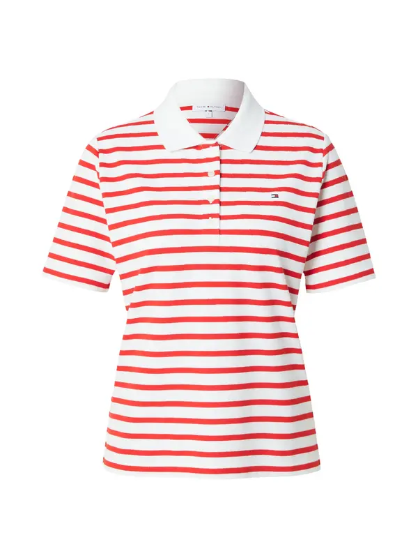 TOMMY HILFIGER TOMMY HILFIGER Majica '1985'  trešnja crvena / bijela