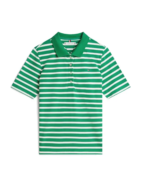 TOMMY HILFIGER TOMMY HILFIGER Majica '1985'  zelena / bijela