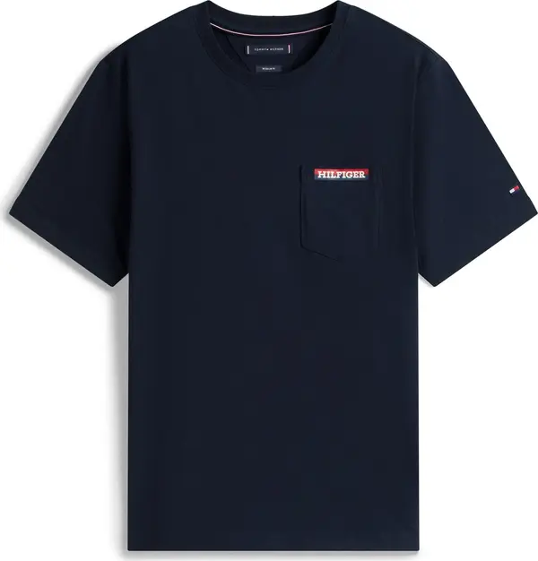 TOMMY HILFIGER TOMMY HILFIGER Majica 'AMERICANA'  mornarsko plava / svijetlo crvena / bijela