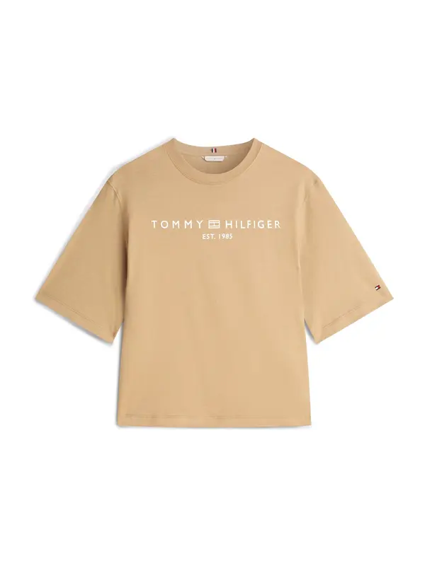 TOMMY HILFIGER TOMMY HILFIGER Majica  bež / bijela