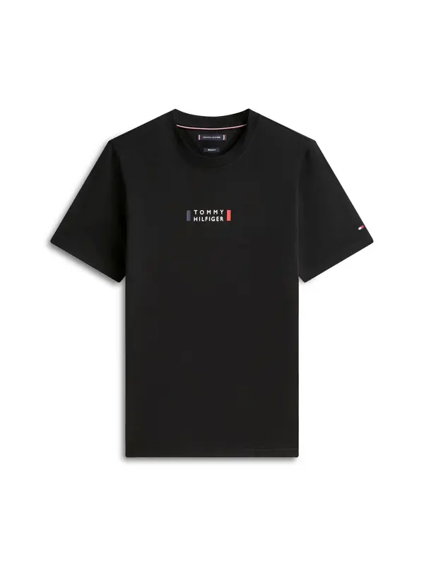 TOMMY HILFIGER TOMMY HILFIGER Majica 'BRAND LOVE'  boja slonovače / svijetlo crvena / crna