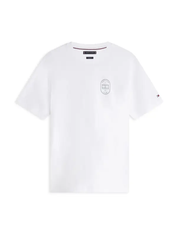 TOMMY HILFIGER TOMMY HILFIGER Majica 'BRAND LOVE'  crna / bijela