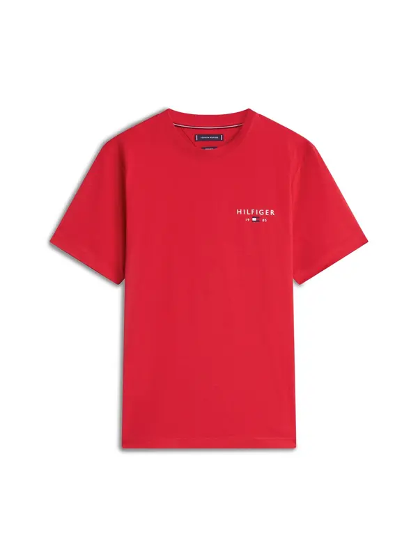TOMMY HILFIGER TOMMY HILFIGER Majica 'BRAND LOVE'  crvena / bijela