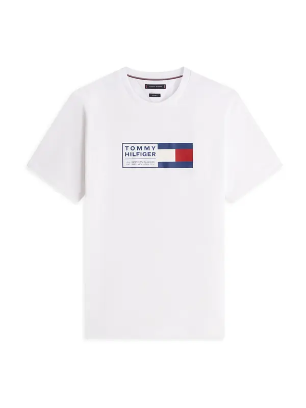 TOMMY HILFIGER TOMMY HILFIGER Majica 'BRAND LOVE'  mornarsko plava / crvena / bijela
