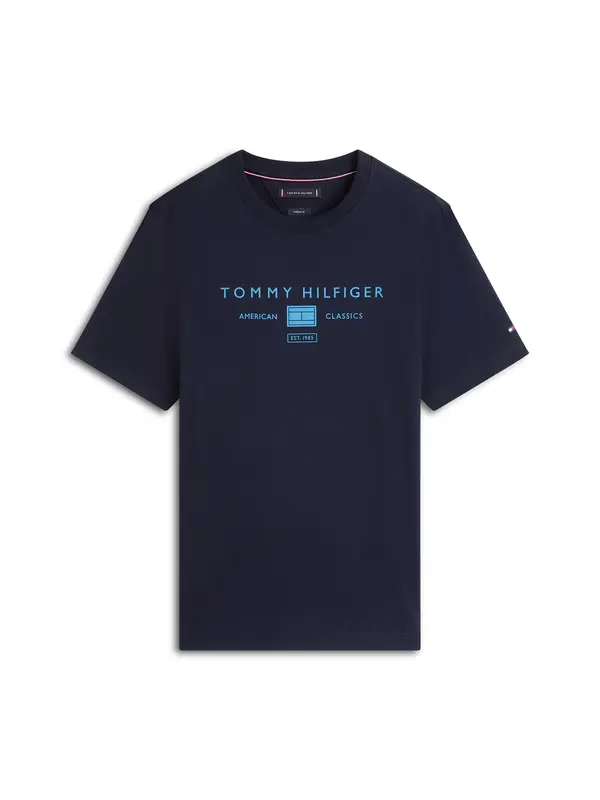 TOMMY HILFIGER TOMMY HILFIGER Majica 'BRAND LOVE'  mornarsko plava / kraljevsko plava