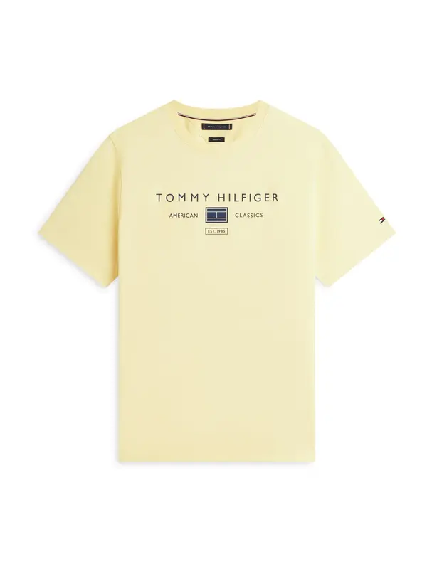 TOMMY HILFIGER TOMMY HILFIGER Majica 'BRAND LOVE'  mornarsko plava / žuta / crvena / bijela