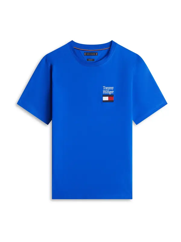 TOMMY HILFIGER TOMMY HILFIGER Majica 'Brand Love'  plava / mornarsko plava / crvena / bijela