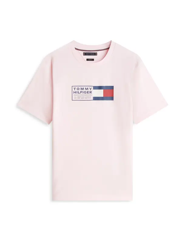TOMMY HILFIGER TOMMY HILFIGER Majica 'BRAND LOVE'  tamno plava / roza / crvena / bijela