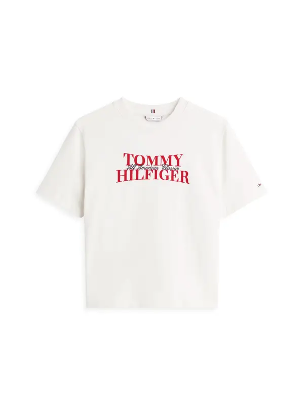 TOMMY HILFIGER TOMMY HILFIGER Majica 'CLASSIC'  crvena / crna / bijela