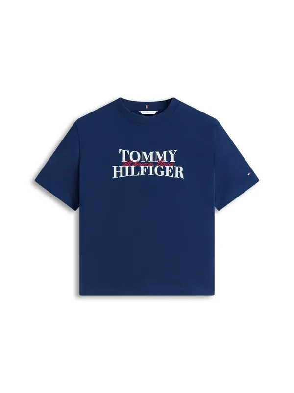 TOMMY HILFIGER TOMMY HILFIGER Majica 'CLASSIC'  mornarsko plava / svijetlo crvena / bijela