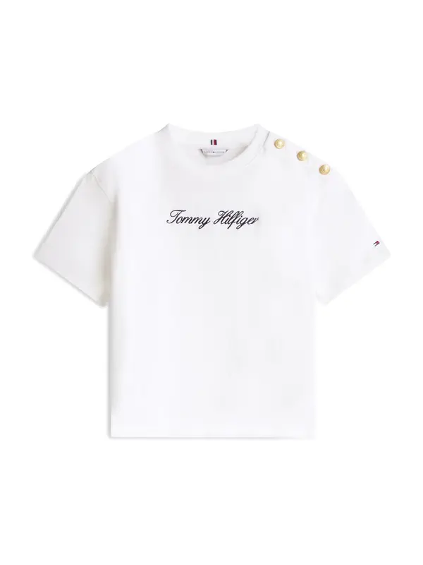 TOMMY HILFIGER TOMMY HILFIGER Majica  crna / bijela