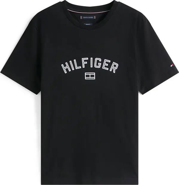 TOMMY HILFIGER TOMMY HILFIGER Majica  crna / bijela