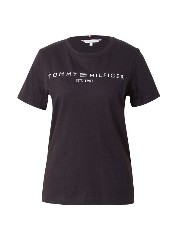 TOMMY HILFIGER TOMMY HILFIGER Majica  crna / bijela