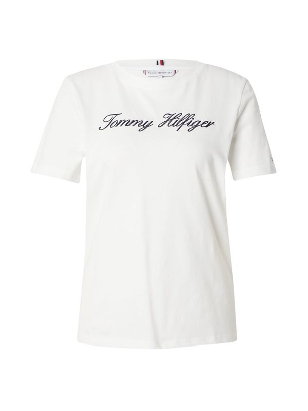TOMMY HILFIGER TOMMY HILFIGER Majica  crna / bijela