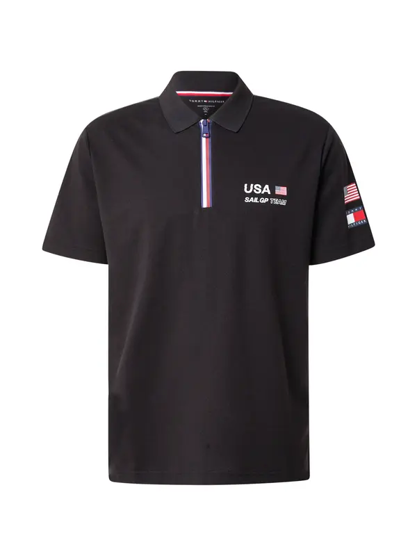 TOMMY HILFIGER TOMMY HILFIGER Majica  crna / bijela