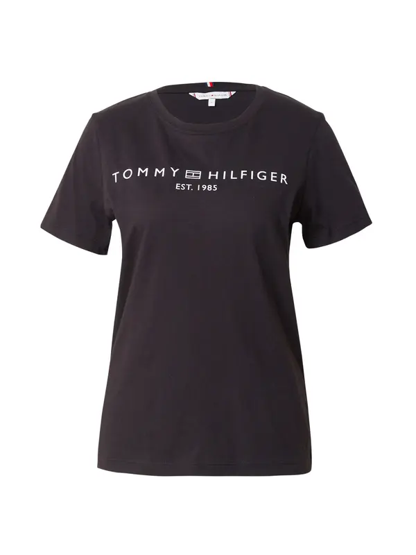 TOMMY HILFIGER TOMMY HILFIGER Majica  crna / bijela