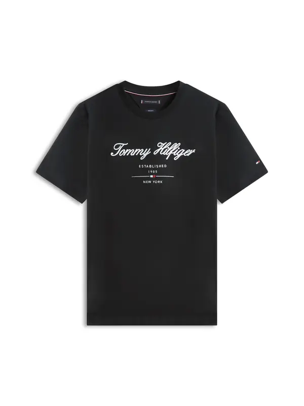 TOMMY HILFIGER TOMMY HILFIGER Majica  crna / bijela