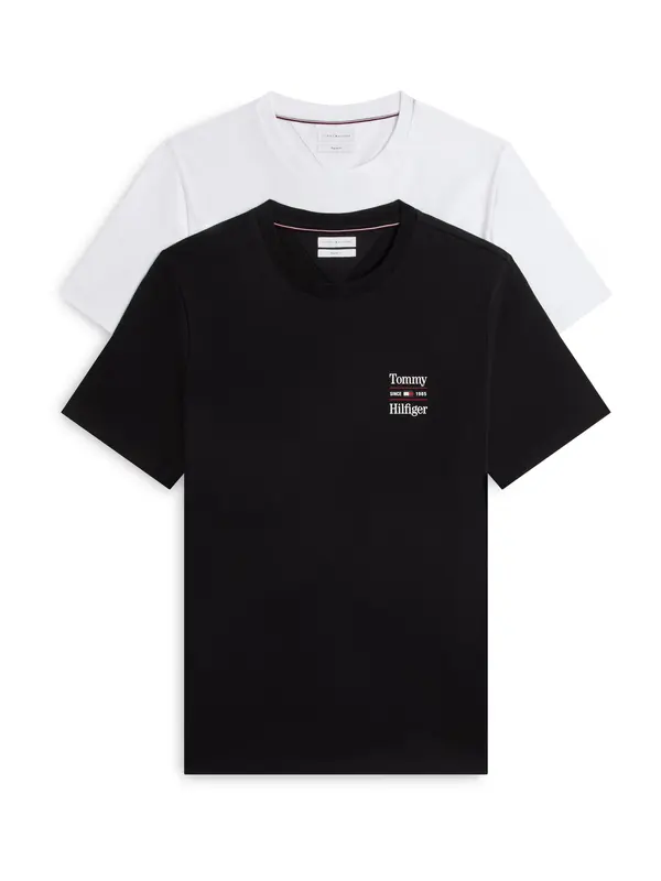 TOMMY HILFIGER TOMMY HILFIGER Majica  crna / bijela