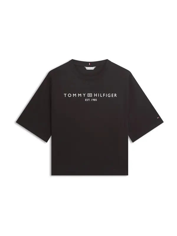 TOMMY HILFIGER TOMMY HILFIGER Majica  crna / bijela