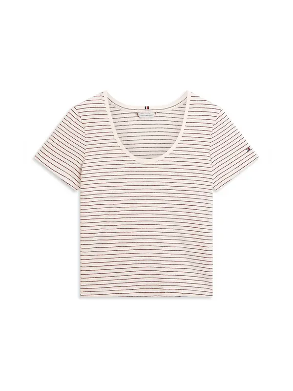 TOMMY HILFIGER TOMMY HILFIGER Majica  crna / bijela