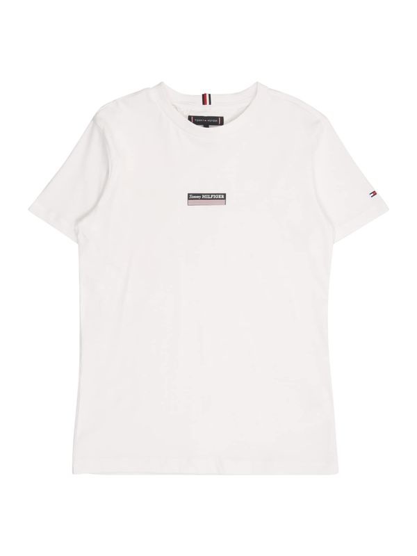 TOMMY HILFIGER TOMMY HILFIGER Majica  crna / vuneno bijela