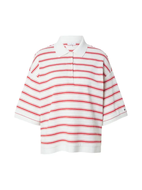TOMMY HILFIGER TOMMY HILFIGER Majica  crvena / bijela