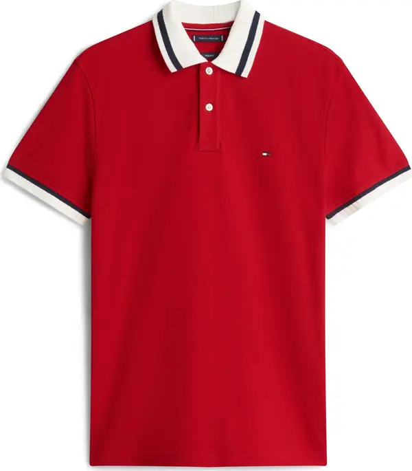 TOMMY HILFIGER TOMMY HILFIGER Majica  crvena / bijela