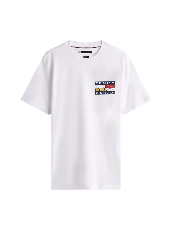 TOMMY HILFIGER TOMMY HILFIGER Majica  crvena / bijela