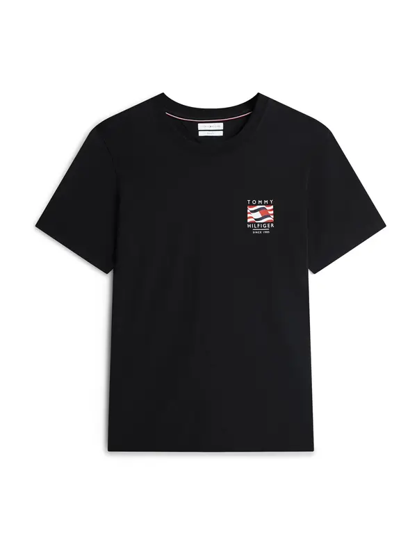 TOMMY HILFIGER TOMMY HILFIGER Majica  crvena / crna / bijela