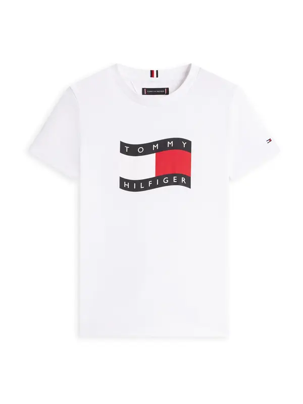 TOMMY HILFIGER TOMMY HILFIGER Majica  crvena / crna / bijela