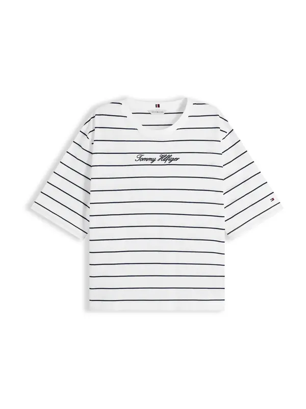TOMMY HILFIGER TOMMY HILFIGER Majica  ecru/prljavo bijela / mornarsko plava