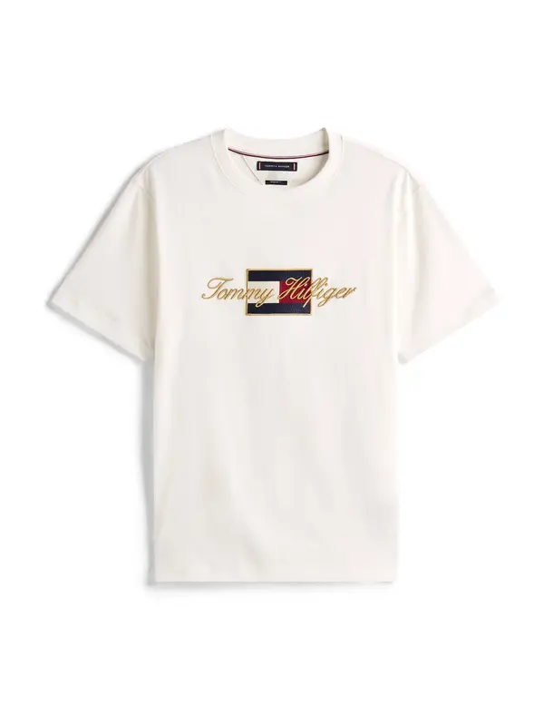 TOMMY HILFIGER TOMMY HILFIGER Majica  ecru/prljavo bijela / tamno plava / zlatna / crvena / bijela