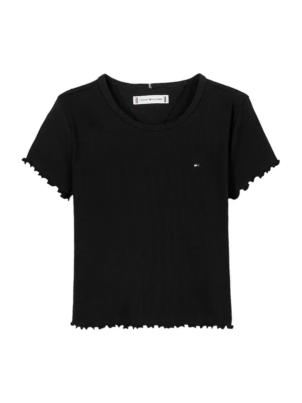 TOMMY HILFIGER TOMMY HILFIGER Majica 'ESSENTIAL'  crna