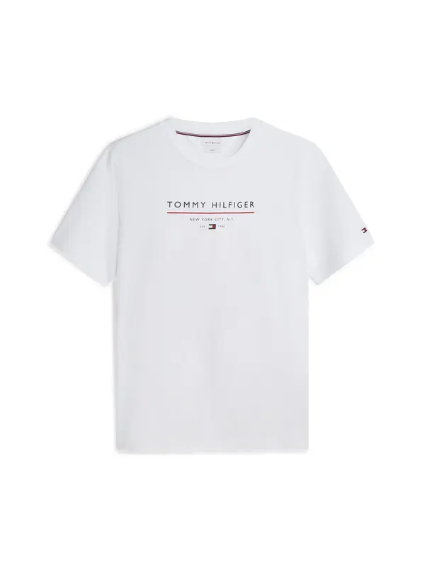 TOMMY HILFIGER TOMMY HILFIGER Majica 'Essential'  morsko plava / crvena / bijela