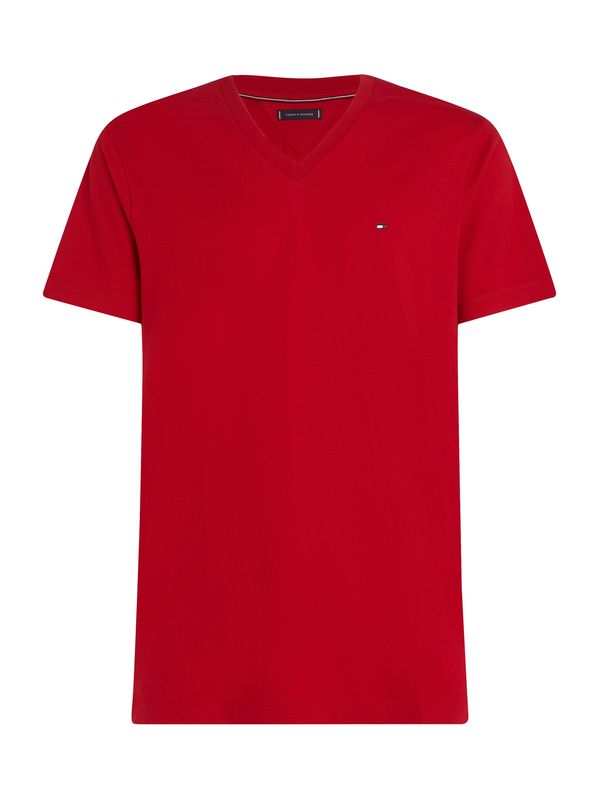 TOMMY HILFIGER TOMMY HILFIGER Majica 'ESSENTIAL'  tamno crvena