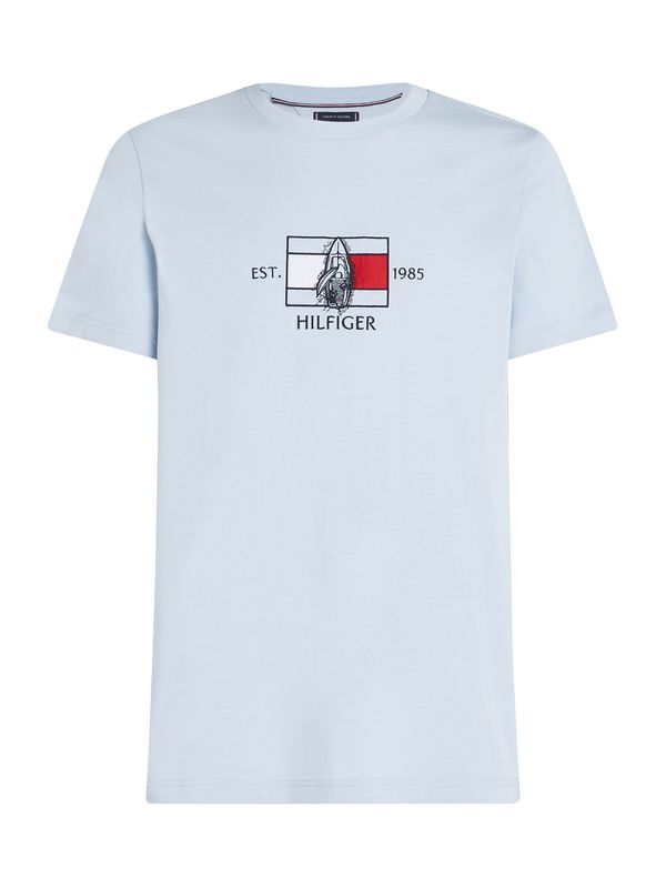 TOMMY HILFIGER TOMMY HILFIGER Majica  golublje plava / crvena / crna