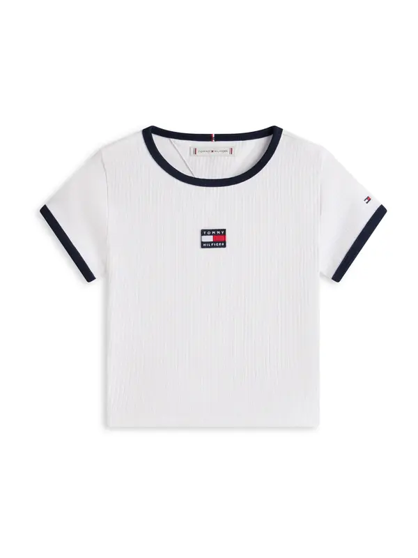 TOMMY HILFIGER TOMMY HILFIGER Majica 'HERITAGE'  morsko plava / bijela