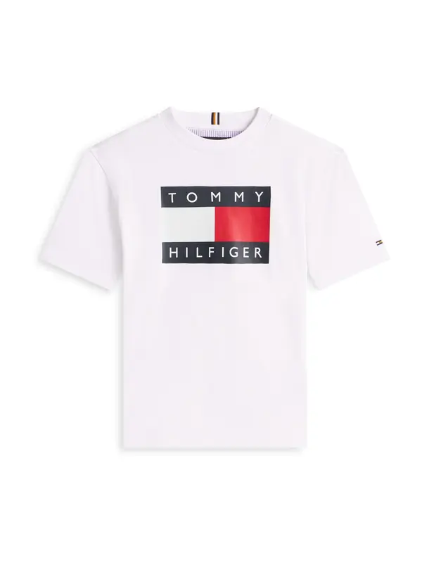 TOMMY HILFIGER TOMMY HILFIGER Majica 'HERITAGE'  morsko plava / svijetlocrvena / bijela