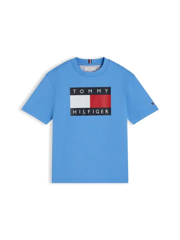 TOMMY HILFIGER TOMMY HILFIGER Majica 'HERITAGE'  plava / mornarsko plava / crvena / bijela