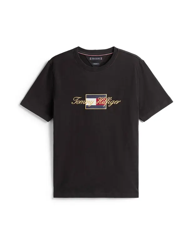 TOMMY HILFIGER TOMMY HILFIGER Majica 'ICON GOLD'  zlatna / crvena / crna / bijela