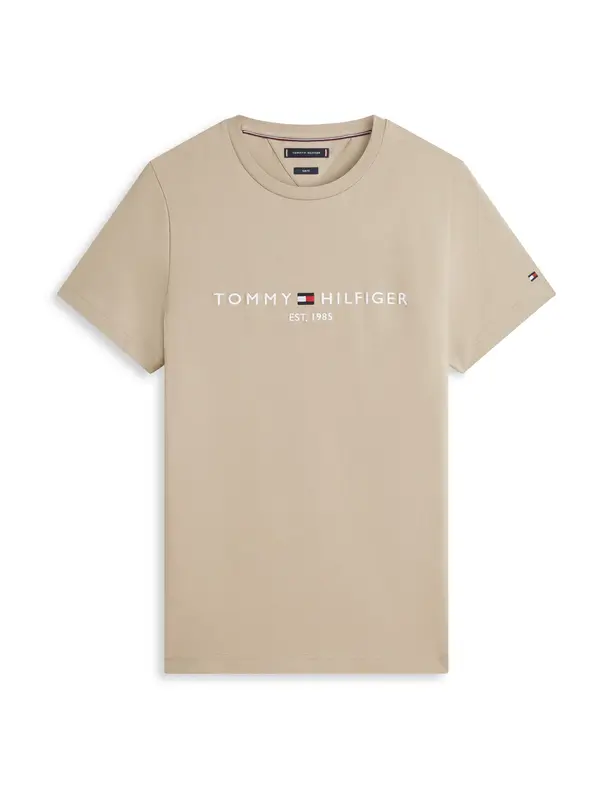 TOMMY HILFIGER TOMMY HILFIGER Majica  kaki / bijela