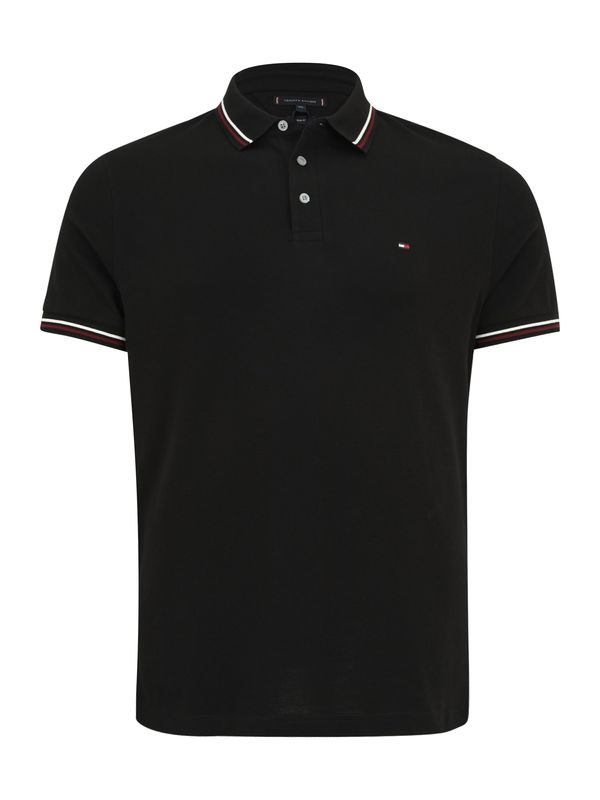 TOMMY HILFIGER TOMMY HILFIGER Majica  karmin crvena / crna / bijela