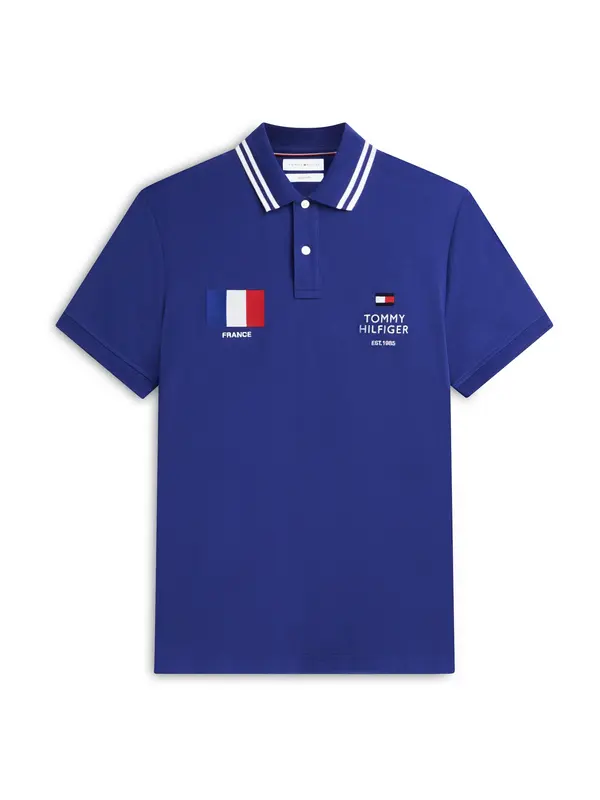 TOMMY HILFIGER TOMMY HILFIGER Majica  kraljevsko plava / crvena / bijela