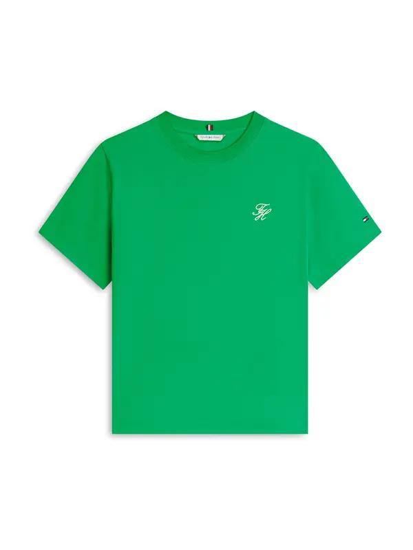 TOMMY HILFIGER TOMMY HILFIGER Majica  limeta / bijela