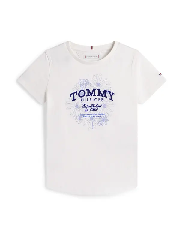 TOMMY HILFIGER TOMMY HILFIGER Majica  ljubičasto plava / lavanda / prljavo bijela