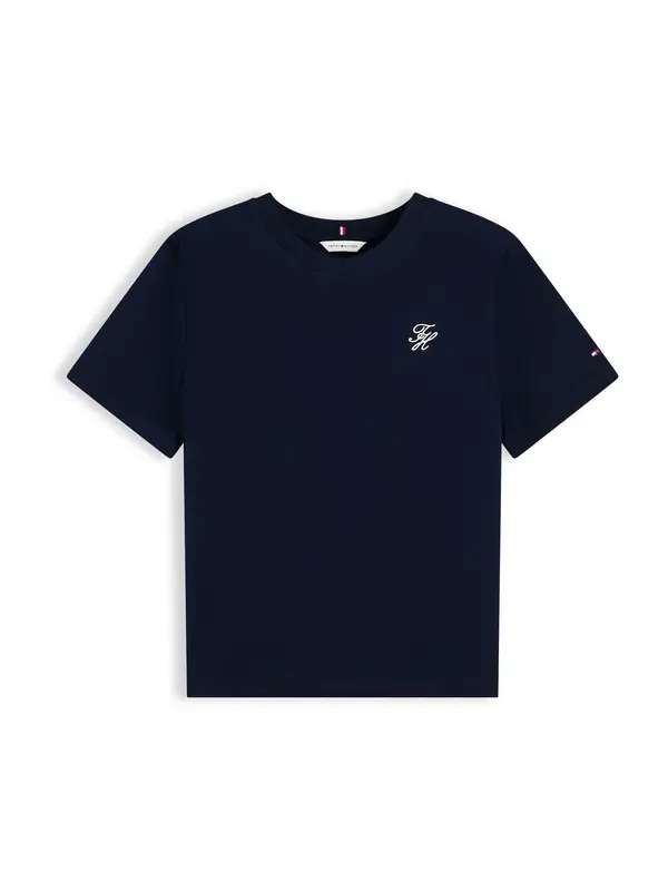 TOMMY HILFIGER TOMMY HILFIGER Majica 'Logo Embroidery'  tamno plava