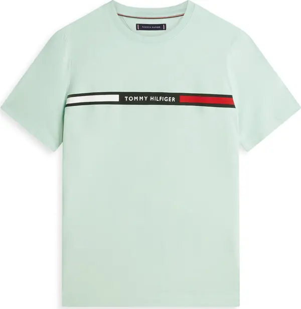 TOMMY HILFIGER TOMMY HILFIGER Majica  menta / crvena / crna / bijela